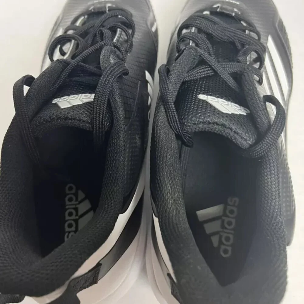 adidas Mens Icon 7 MD Baseball Cleats Black/White 13 M